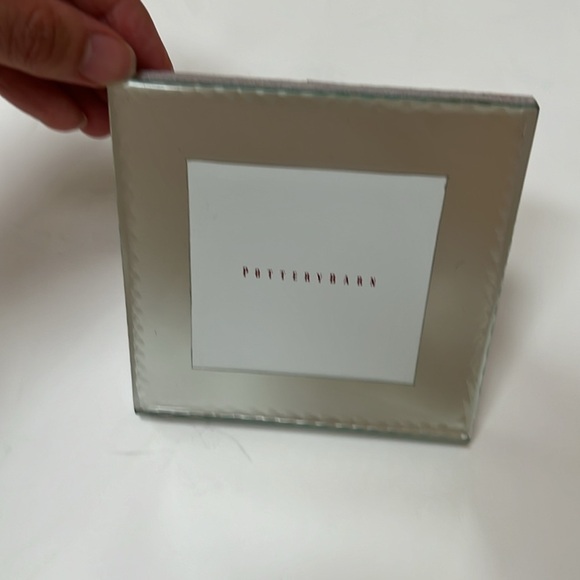 Pottery Barn Mirrored Frame Ornament Square - Picture 2 of 4